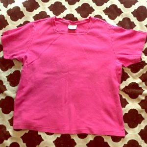 1X hot pink cotton short-sleeve Westbound II tee